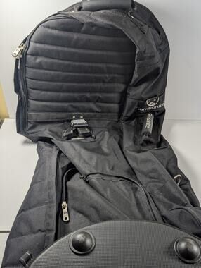 Samsonite Wheeled Golf Travel Bag Padded Club Cover Rolling Case Black 50"